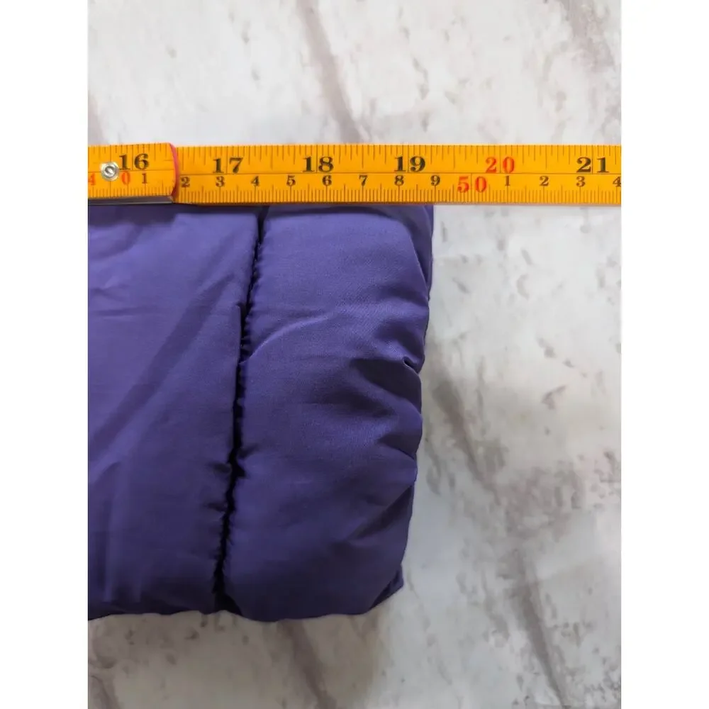 The Children's Place Jacket Girls XL Purple Full Zip Quilted Shell: NWT Collared